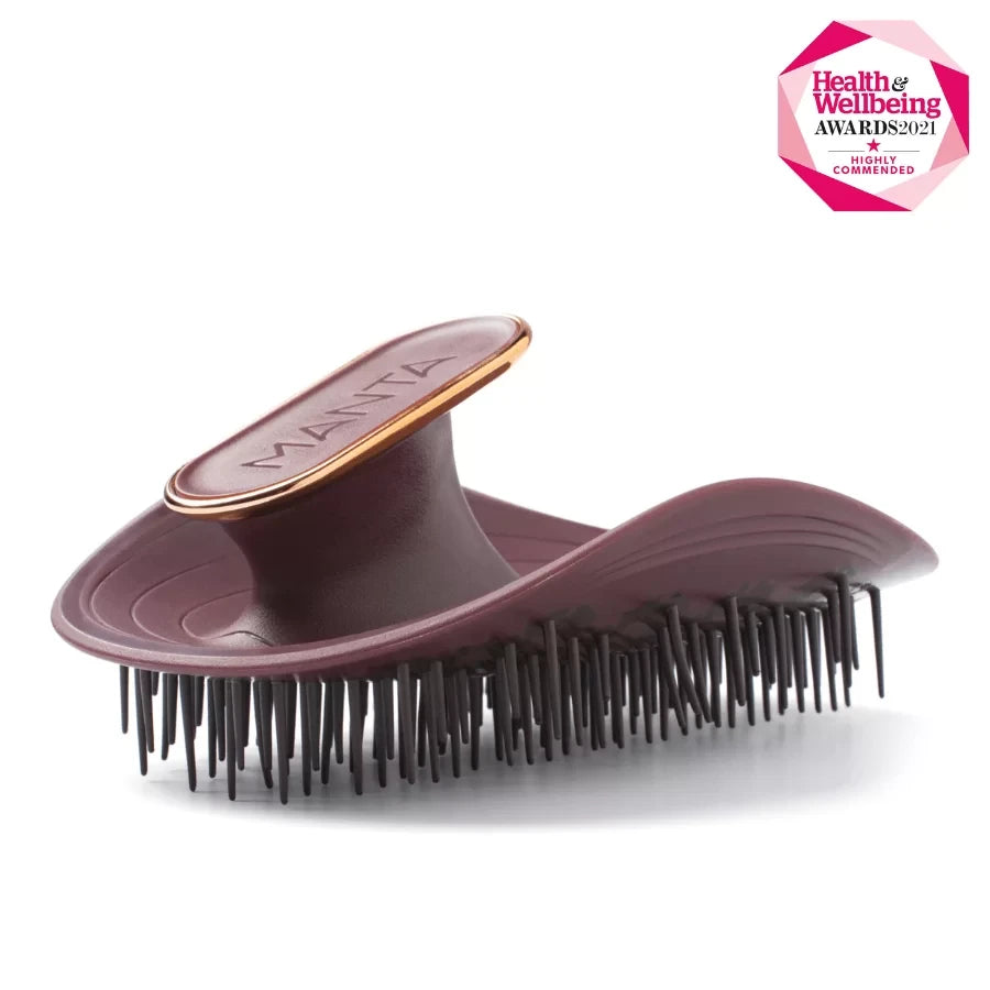 Manta Hair Brush Burgundy/Rose Gold in Austria, Germany, France, Italy, Netherlands, Belgium, EU